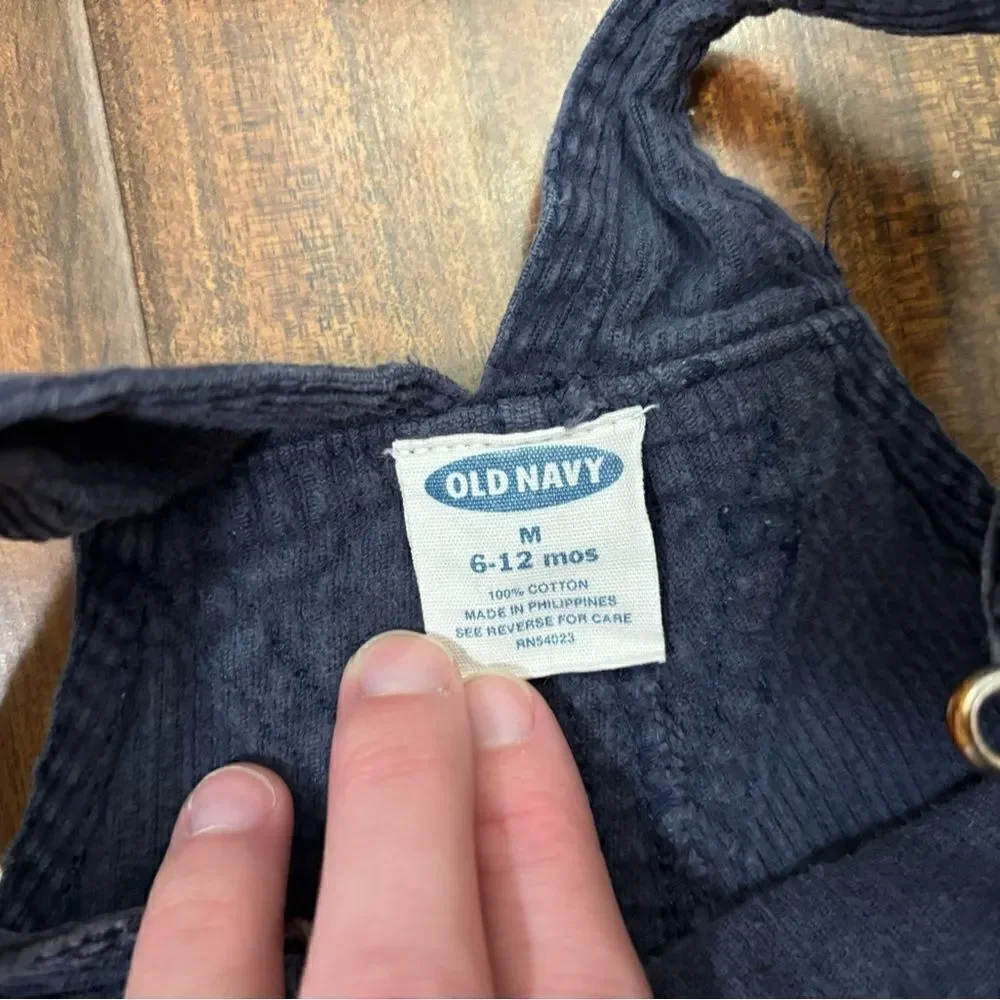 Old Navy navy corduroy vintage overalls